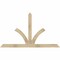 Ekena Millwork Richland Rough Sawn Timber Gable Bracket, Douglas Fir, 72"W x 42"H x 2"D x 4"F, 14/12 Pitch GBW072X42X0204RIC00RDF - alternate 1